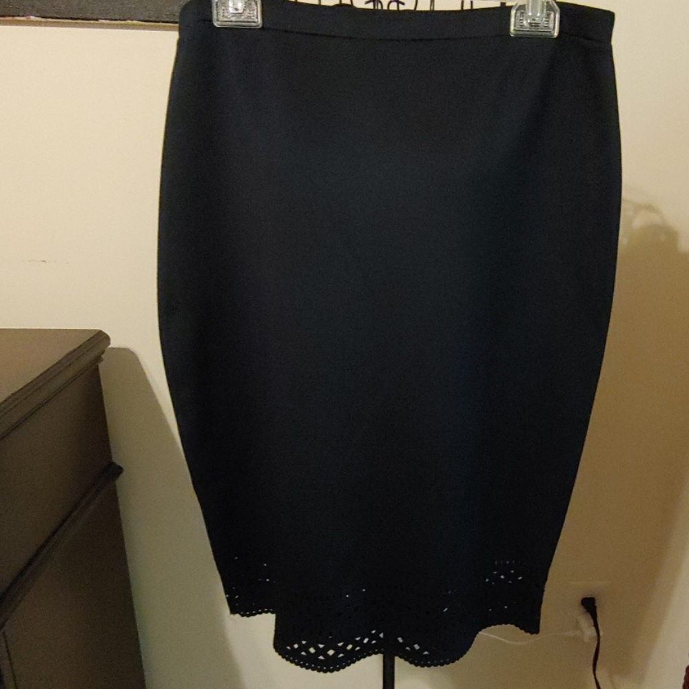 Navy Blue Pencil Skirt
